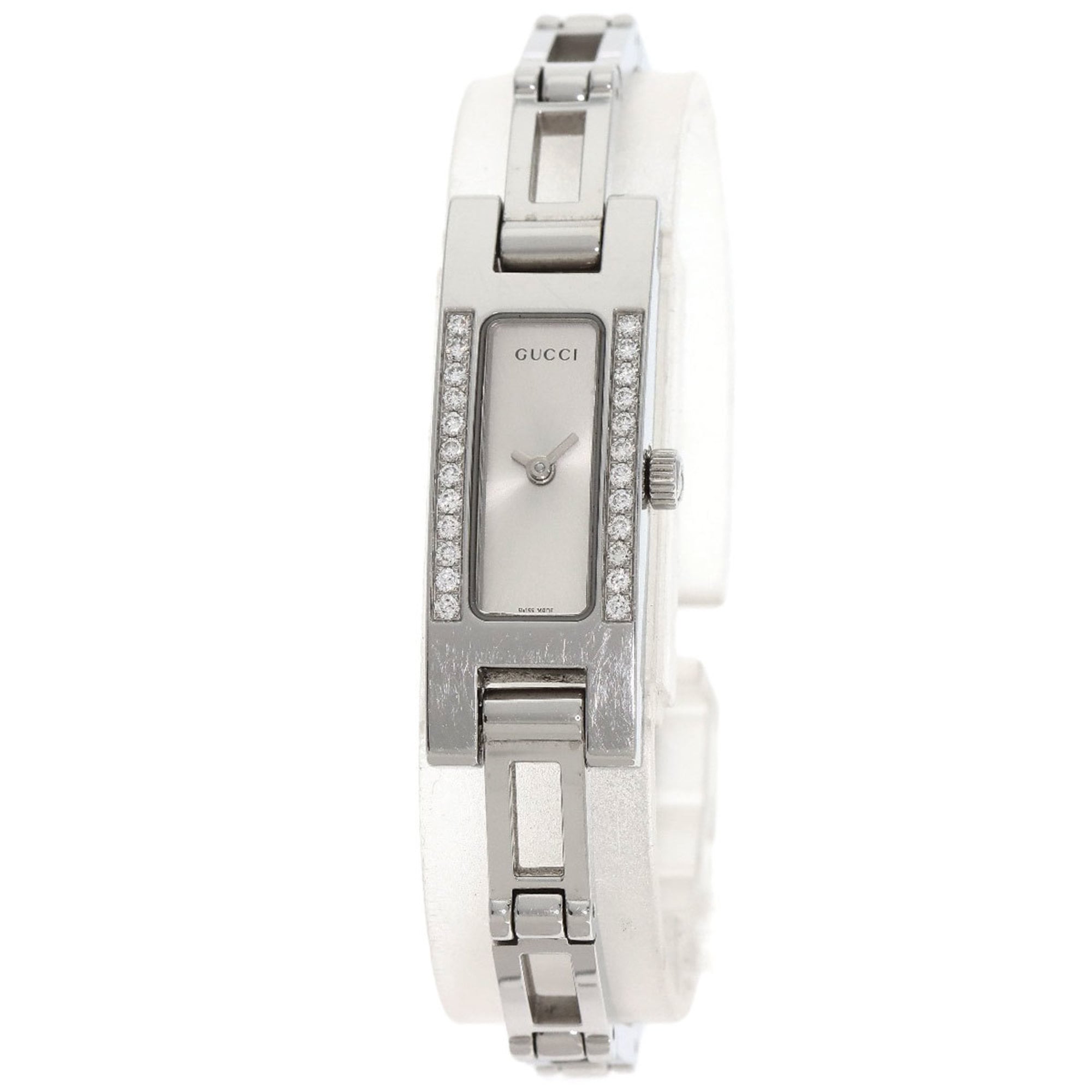 Gucci 3900L Diamond Bezel Watch Stainless Steel SS Ladies GUCCI