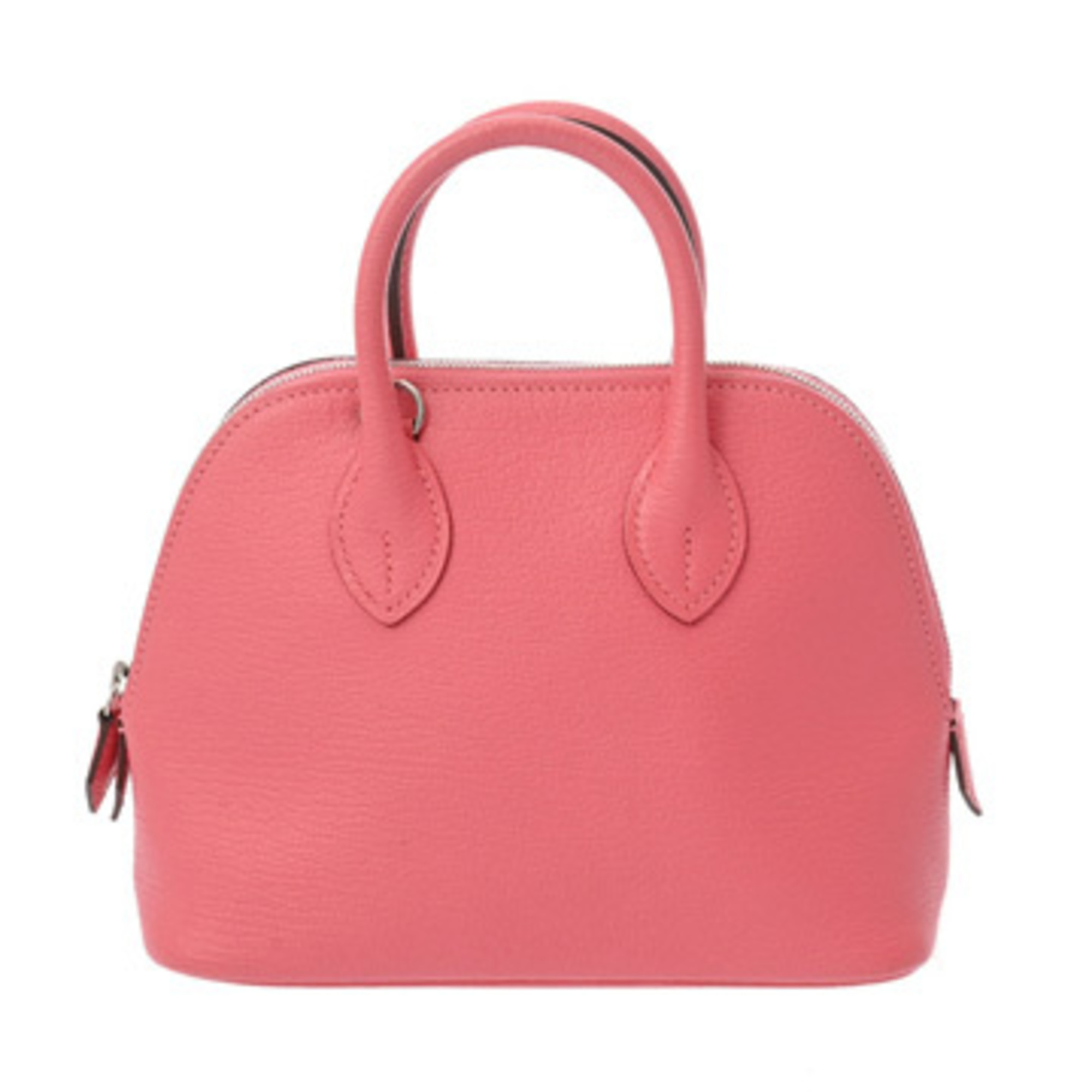 HERMES Bolide 1923 Mini Rose Azalee C stamp (circa 2018) Women\'s Chevre Leather Handbag AB Rank Use