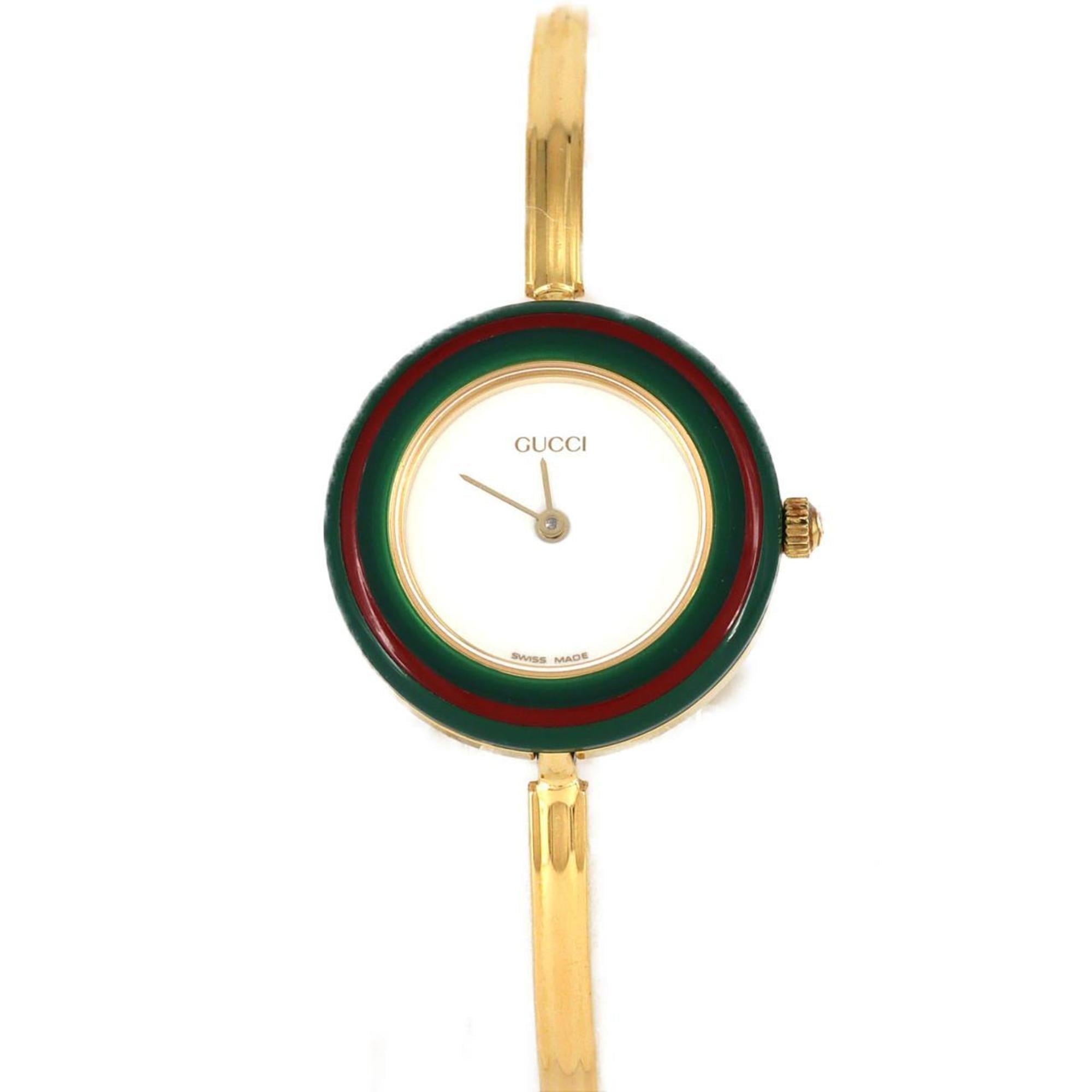 Gucci Change Ring GP Medium Size 11 12.2 Quartz Watch