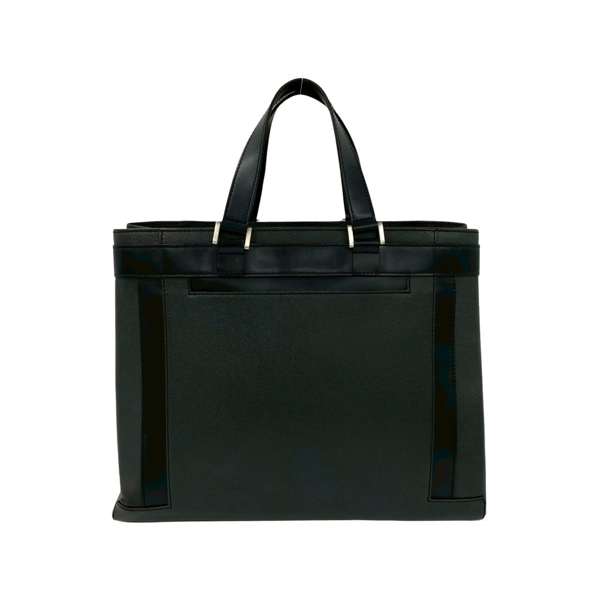 LOUIS VUITTON Louis Vuitton Kasbek PM Taiga Leather Genuine Handbag Tote Bag Business Black 37260