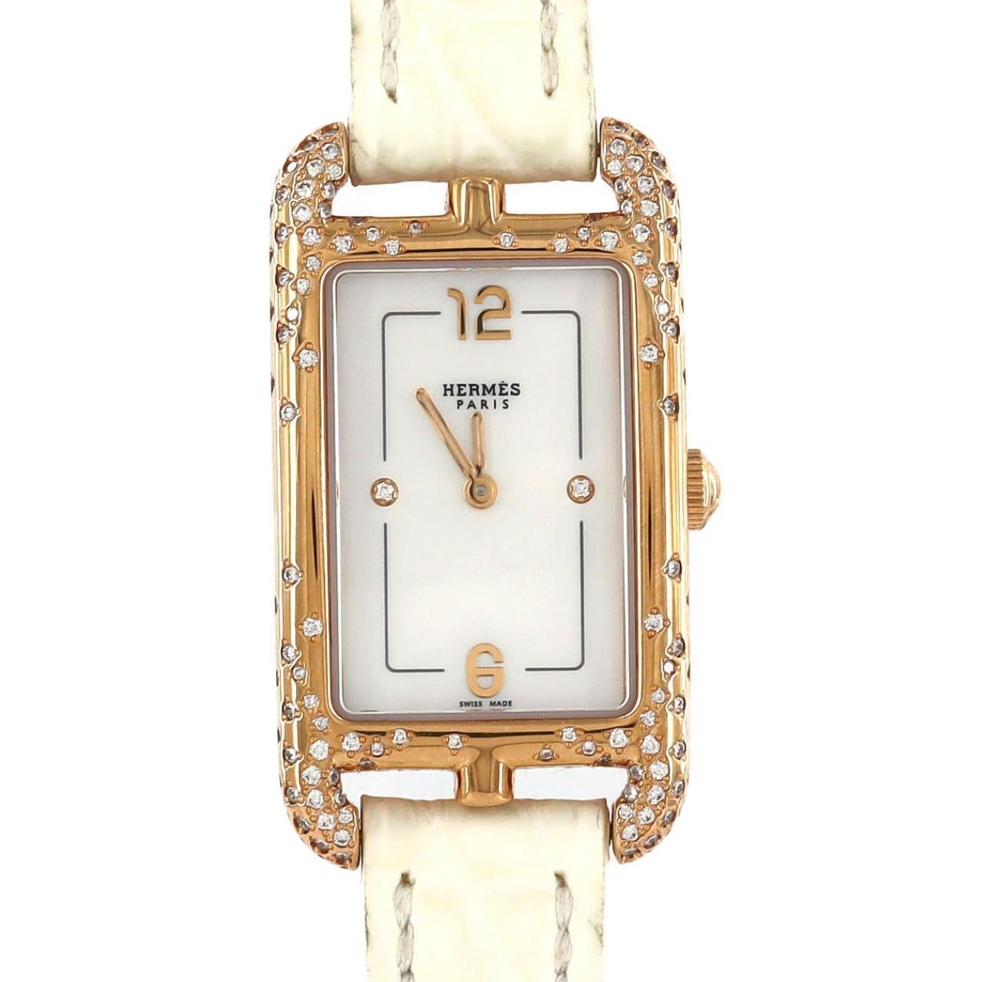 Hermes Nantucket PG D2P NA2.272 PGRG Wristwatch Quartz