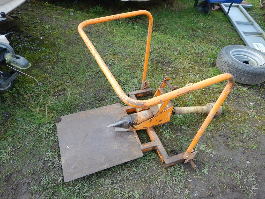 HyCrack screw type log splitter, pto driven
