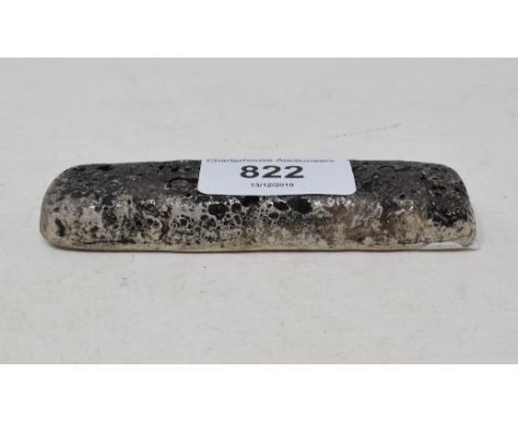 A Chinese silver ingot, approx. 7.6 ozt 