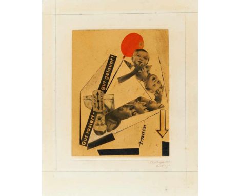 Styrsky, Jindrich11.08.1899 Cerma - vor 1942Komposition. 1937. Mixed media (paper collage, india ink and pastel (?)) on cardb