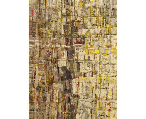 Dahmen, Karl Fred1917 Stolberg - 1981 PreinersdorfComposition XI ("Midi"). 1955. Oil on canvas. 61.5 x 45.5cm. Signed lower r