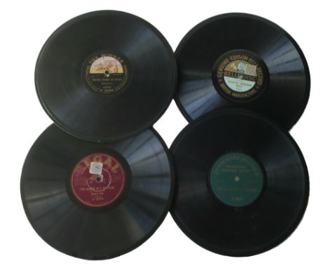 Descriptive records,  10-inch, many WW1 related (22 Regal, 17 Zonophone, 37 Edison Bell/Winner and six others) (82) 