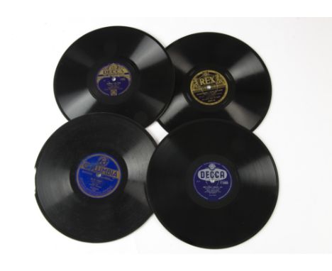 Seventy-two Rex and Decca records, 10-inch: and 79 Columbia, mainly dance bands,  (2 racks) 