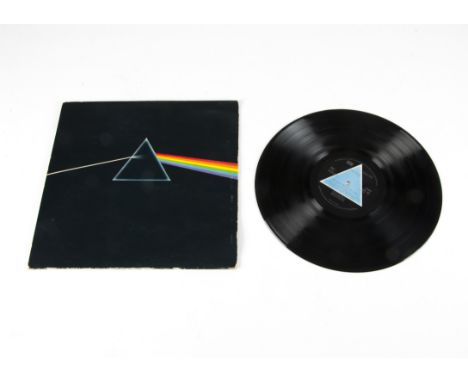 Pink Floyd, Dark Side of the Moon LP - UK 1973 First Press with Solid Blue Triangle Labels - Harvest SHVL 804 - Black Gatefol