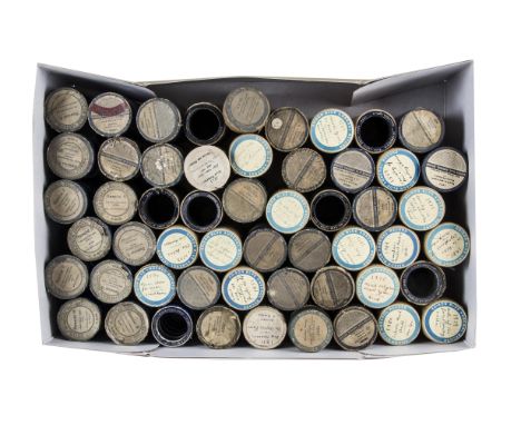 Cylinder phonograph  records,  Blue Amberols: 54, ten Special (A-K) and series 1501-1562, 1969-1985 