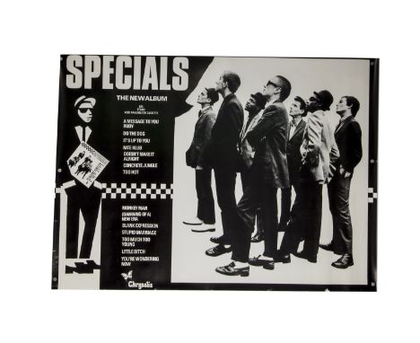 Specials Poster, Later reprint of the poster for the Specials first album released 1979 on Chrysalis - rolled and measures 27