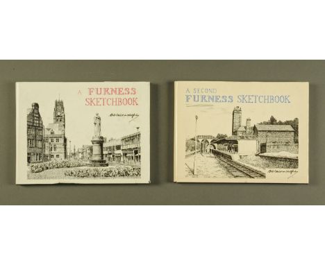 Wainwright Alfred, a Furness Sketchbook first edition, and a Second Furness Sketchbook, price clipped dust jacket, and with d