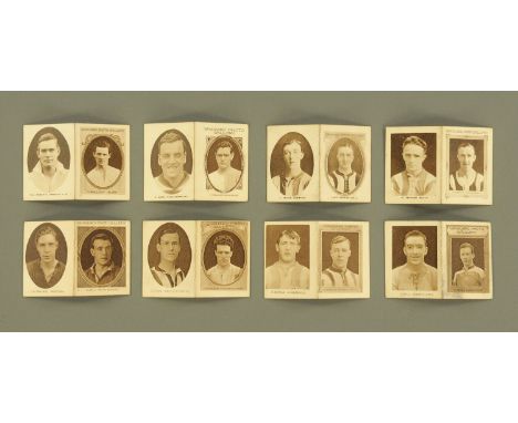Thomson, Vanguard Photo Gallery (Footballers), eight complete booklets numbered 1-9 (number 4 missing). CONDITION REPORT: The