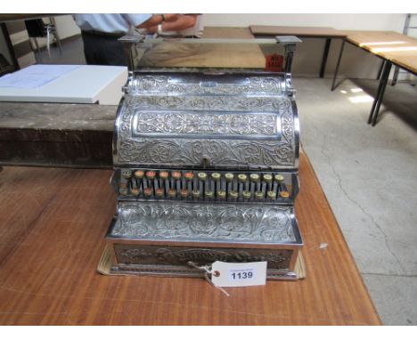  Sale Item:    HEAVILY EMBOSSED CASH REGISTER   Vat Status:   No Vat   Buyers Premium:  This lot is subject to a Buyers Premi