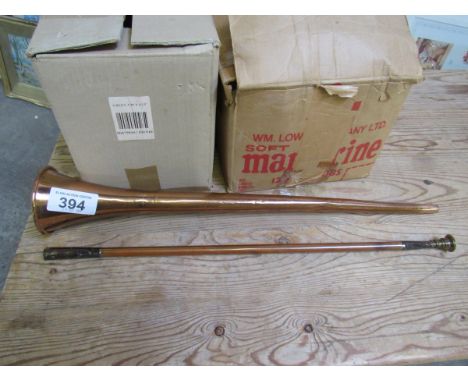  Sale Item:    COPPER HUNTING HORN (AF)   Vat Status:   No Vat   Buyers Premium:  This lot is subject to a Buyers Premium of 