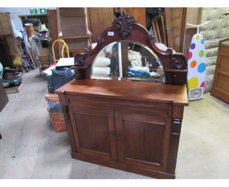  Sale Item:    2 DOOR MIRROR BACK CHIFFIONEER   Vat Status:   No Vat   Buyers Premium:  This lot is subject to a Buyers Premi