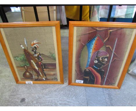 Sale Item:    2 AFRICAN PRINTS & PICTURE POSTER MAMA GRAF  Vat Status:   No Vat   Buyers Premium:  This lot is subject to a 