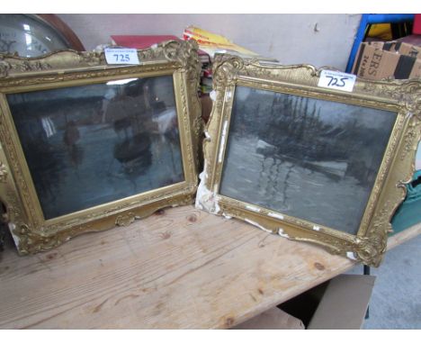  Sale Item:    PAIR OIL PAINTINGS BOATS (AF)   Vat Status:   No Vat   Buyers Premium:  This lot is subject to a Buyers Premiu