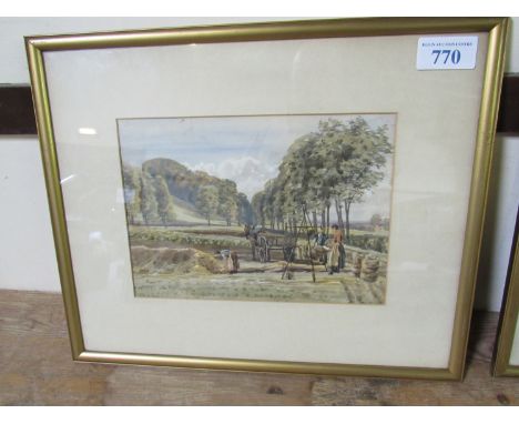  Sale Item:    W C PAINTING POTATO PITS PLEWLANDS  Vat Status:   No Vat   Buyers Premium:  This lot is subject to a Buyers Pr