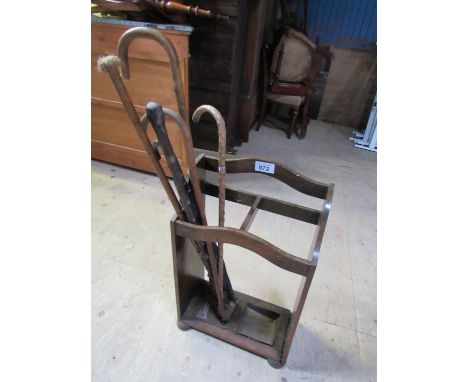  Sale Item:    OAK STICK STAND (AF)   Vat Status:   No Vat   Buyers Premium:  This lot is subject to a Buyers Premium of 15% 