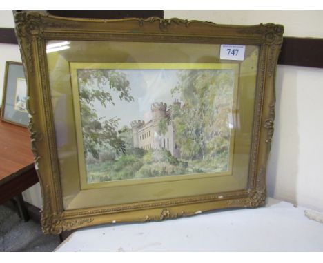  Sale Item:    W C PAINTING CASTLE BY R EADIE   Vat Status:   No Vat   Buyers Premium:  This lot is subject to a Buyers Premi