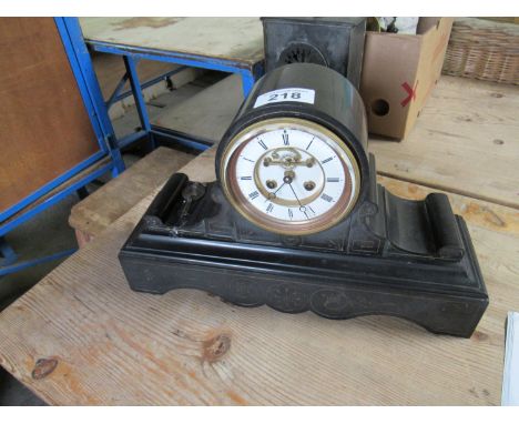  Sale Item:    MARBLE MANTLE CLOCK (AF)   Vat Status:   No Vat   Buyers Premium:  This lot is subject to a Buyers Premium of 