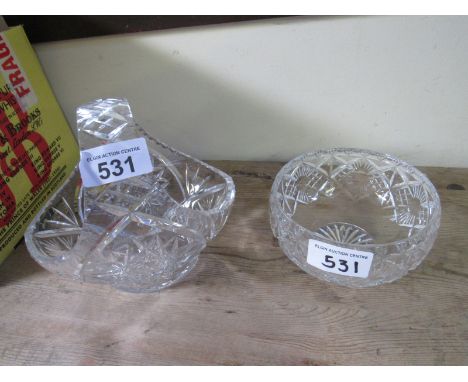  Sale Item:    CRYSTAL VASE & BOWL   Vat Status:   No Vat   Buyers Premium:  This lot is subject to a Buyers Premium of 15% +
