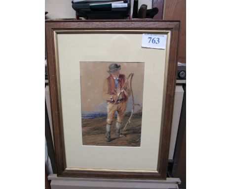  Sale Item:    W C PAINTING MAN WITH SCYTHE R BRANDARD 1831  Vat Status:   No Vat   Buyers Premium:  This lot is subject to a