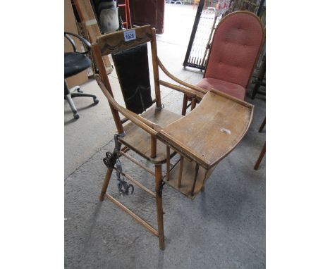  Sale Item:    CHILDS HIGH CHAIR (AF)   Vat Status:   No Vat   Buyers Premium:  This lot is subject to a Buyers Premium of 15