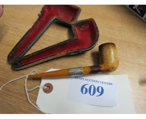  Sale Item:    SILVER RIMMED PIPE-(CASE AF)   Vat Status:   No Vat   Buyers Premium:  This lot is subject to a Buyers Premium