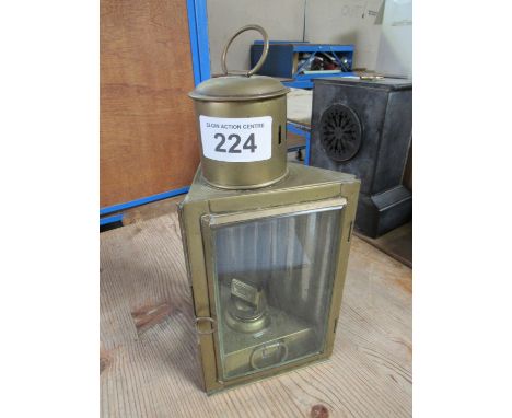  Sale Item:    TRIANGULAR BRASS OIL LAMP   Vat Status:   No Vat   Buyers Premium:  This lot is subject to a Buyers Premium of