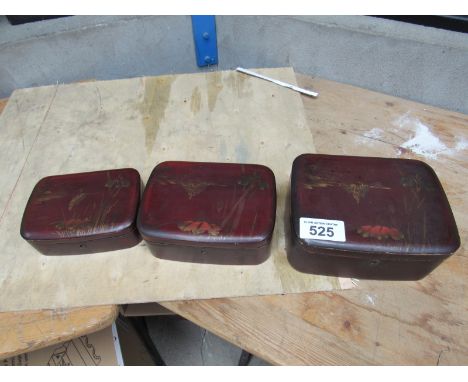  Sale Item:    3 ORIENTAL BOXES   Vat Status:   No Vat   Buyers Premium:  This lot is subject to a Buyers Premium of 15% + Va