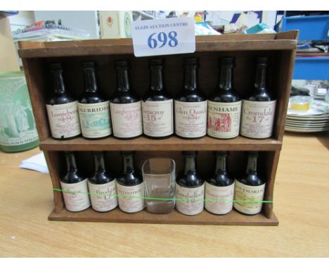  Sale Item:    RACK 13 MINIATURES & GLASS   Vat Status:   No Vat   Buyers Premium:  This lot is subject to a Buyers Premium o