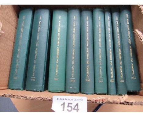  Sale Item:    PIG BREEDER HERD BOOKS 1943/1951   Vat Status:   No Vat   Buyers Premium:  This lot is subject to a Buyers Pre