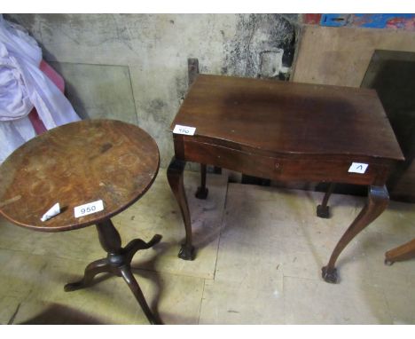  Sale Item:    PEDESTAL TABLE & CUTLERY TABLE   Vat Status:   No Vat   Buyers Premium:  This lot is subject to a Buyers Premi