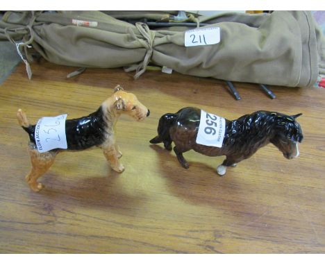  Sale Item:    BESWICK TERRIER & SHETLAND PONY (AF)  Vat Status:   No Vat   Buyers Premium:  This lot is subject to a Buyers 