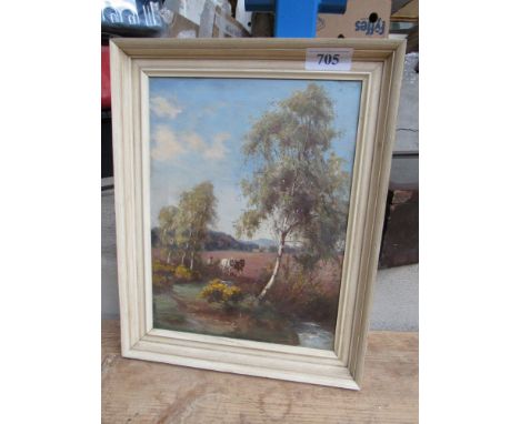  Sale Item:    OIL PAINTING HORSE PLOUGHING BY J KINNEAR  Vat Status:   No Vat   Buyers Premium:  This lot is subject to a Bu