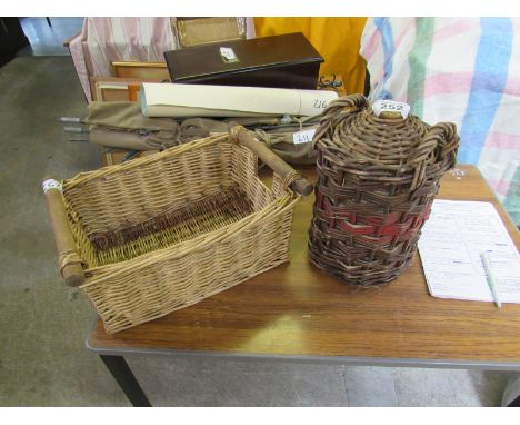  Sale Item:    FLAGON & CANE BASKET (AF)   Vat Status:   No Vat   Buyers Premium:  This lot is subject to a Buyers Premium of