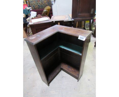  Sale Item:    OAK CORNER BOOKCASE   Vat Status:   No Vat   Buyers Premium:  This lot is subject to a Buyers Premium of 15% +