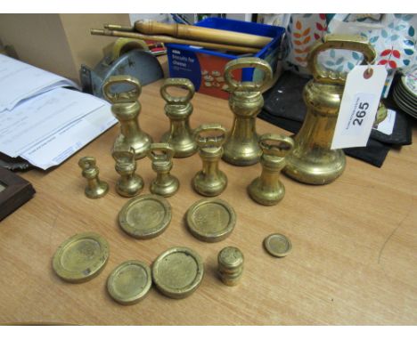  Sale Item:    3 BRASS WEIGHTS 4 + 7 + 14 LBS   Vat Status:   No Vat   Buyers Premium:  This lot is subject to a Buyers Premi