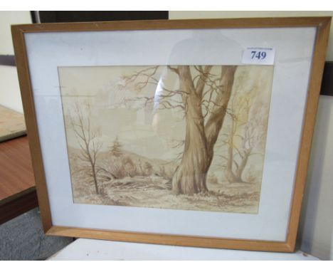  Sale Item:    W C PAINTING TREE BY R EADIE   Vat Status:   No Vat   Buyers Premium:  This lot is subject to a Buyers Premium