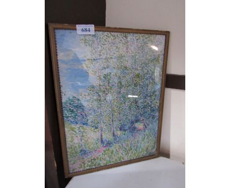  Sale Item:    OIL PAINTING  TREES (FRAME AF)   Vat Status:   No Vat   Buyers Premium:  This lot is subject to a Buyers Premi