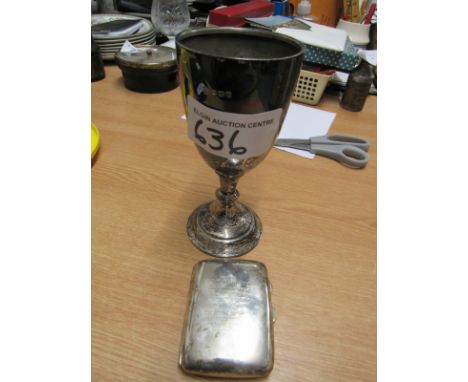  Sale Item:    SILVER CUP ARMY OF THE BLACK SEA & SILVER CASE MR BOWRING  Vat Status:   No Vat   Buyers Premium:  This lot is
