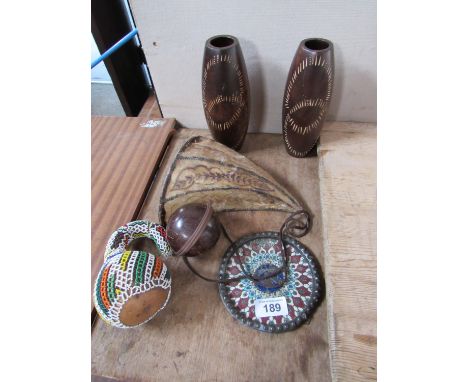  Sale Item:    BOX AFRICAN WOODEN WARE ETC (AF)   Vat Status:   No Vat   Buyers Premium:  This lot is subject to a Buyers Pre