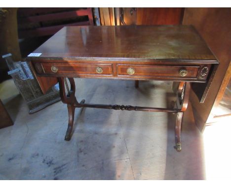  Sale Item:    REPRO SOFA TABLE   Vat Status:   No Vat   Buyers Premium:  This lot is subject to a Buyers Premium of 15% + Va