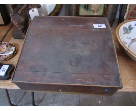  Sale Item:    WOODEN LAP DESK (AF)   Vat Status:   No Vat   Buyers Premium:  This lot is subject to a Buyers Premium of 15% 