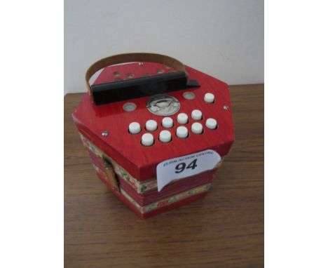  Sale Item:    SCHOLER GERMAN BUTTON CONCERTINA (AF)  Vat Status:   No Vat   Buyers Premium:  This lot is subject to a Buyers
