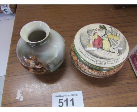  Sale Item:    ADAMS DISH & POLAND VASE   Vat Status:   No Vat   Buyers Premium:  This lot is subject to a Buyers Premium of 