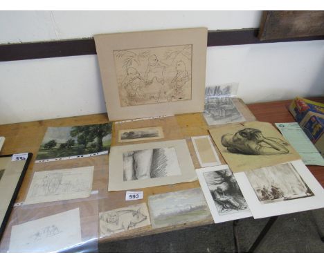  Sale Item:    FOLDER DRAWINGS & PRINTS (AF)   Vat Status:   No Vat   Buyers Premium:  This lot is subject to a Buyers Premiu