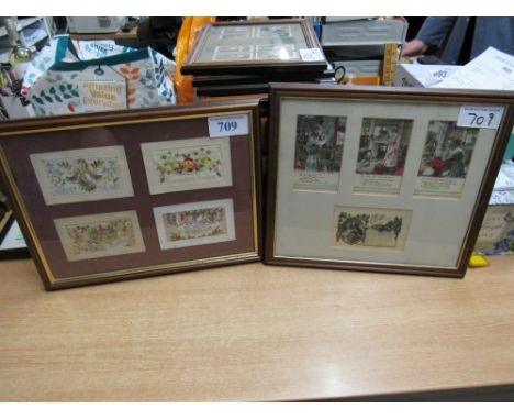  Sale Item:    2 FRAMED CARDS (AF)   Vat Status:   No Vat   Buyers Premium:  This lot is subject to a Buyers Premium of 15% +