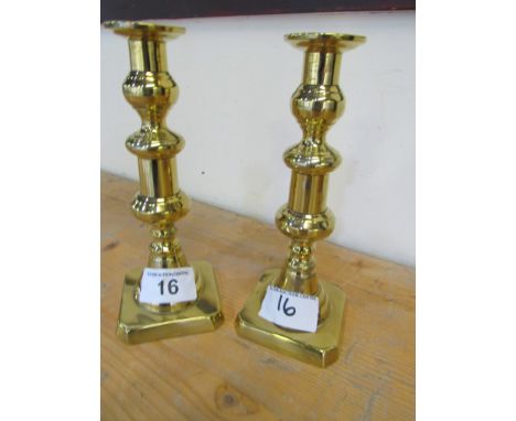  Sale Item:    2 BRASS CANDLESTICKS   Vat Status:   No Vat   Buyers Premium:  This lot is subject to a Buyers Premium of 15% 